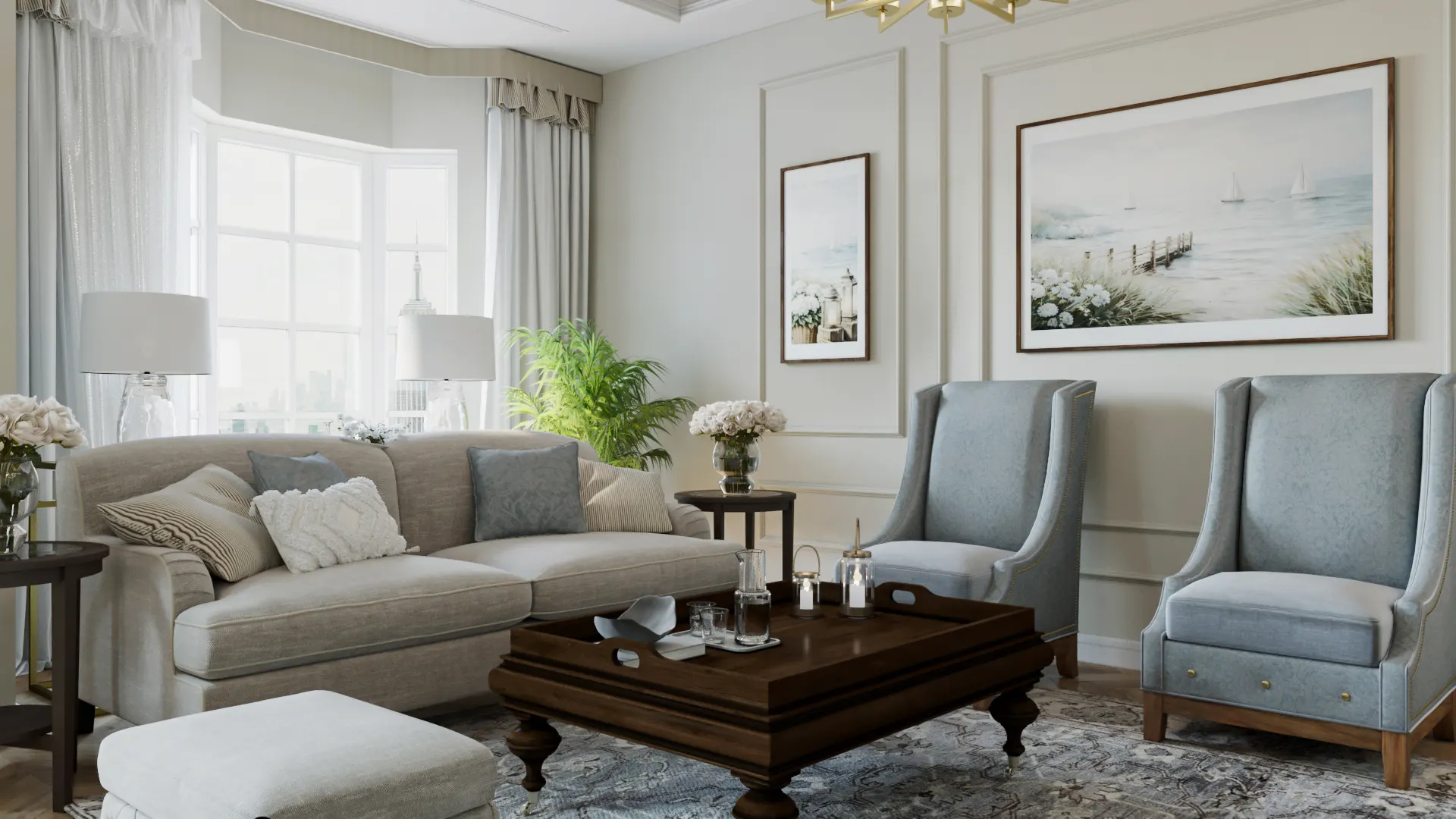 living room soft sofa