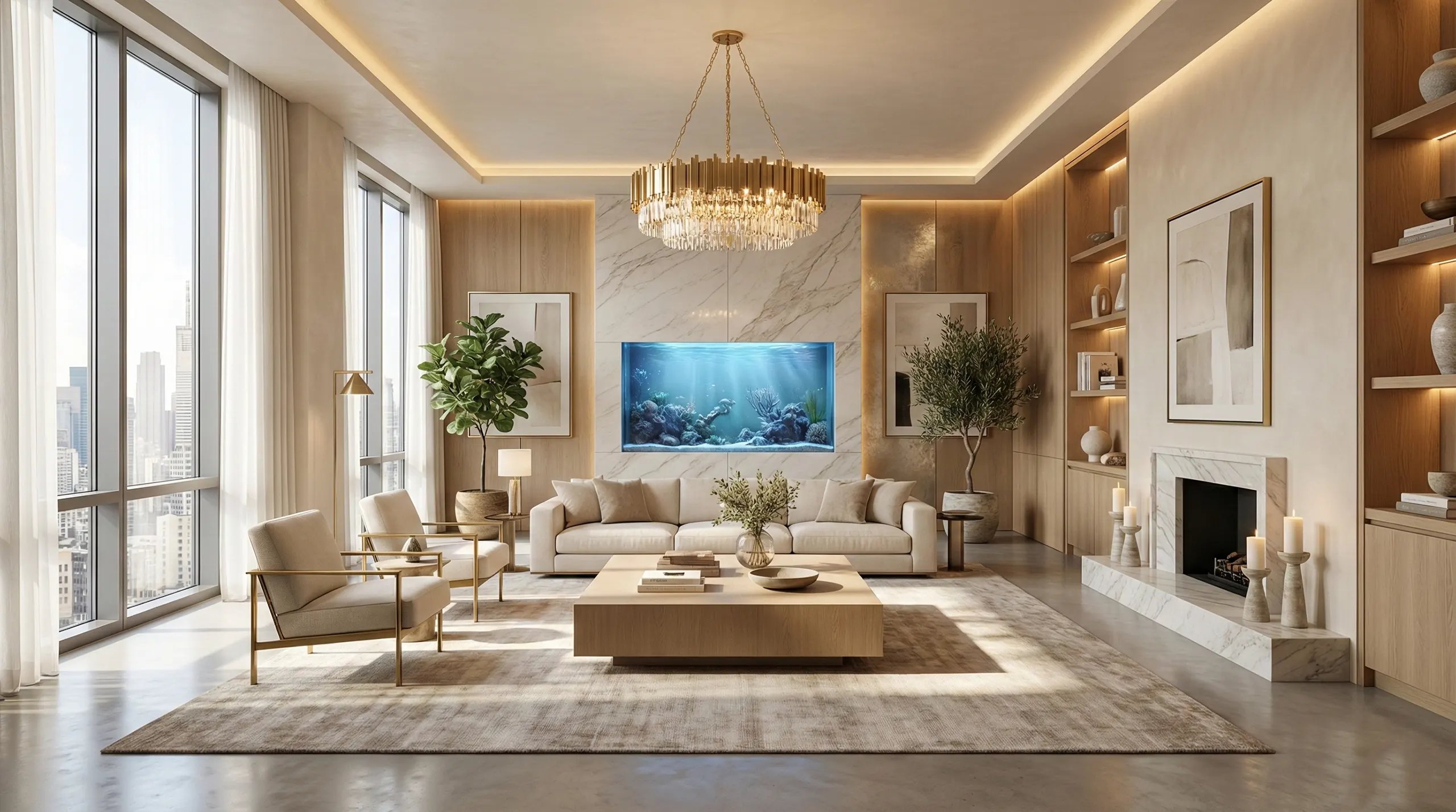 A color-coded Feng Shui Bagua map is overlaid on a modern house floor plan to demonstrate how specific energy zones correspond to different living areas.