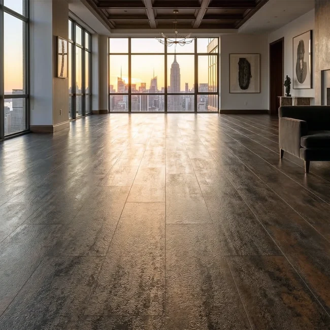 SPC vinyl and microcement compared by moisture RH limits, ANSI A108 standards, and installation costs. Know which surface holds up for radiant heat and high-traffic zones.