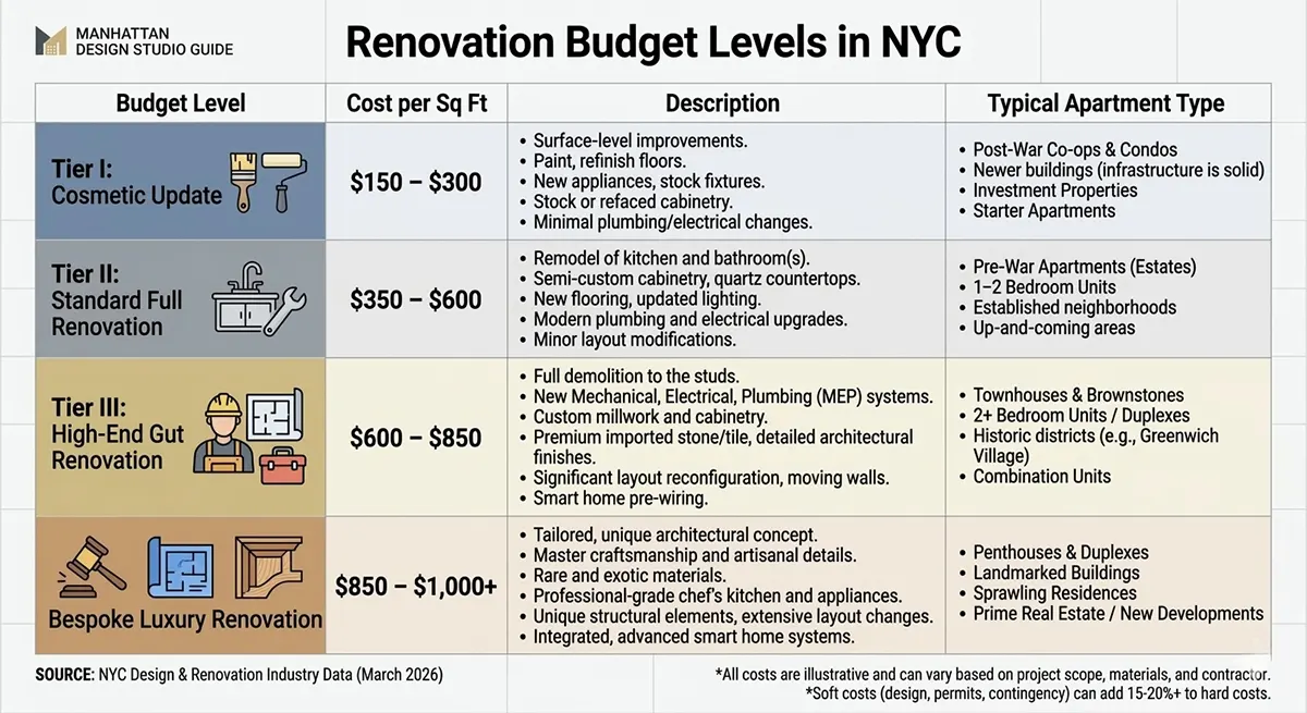 Image showcasing Apartment Renovation Cost Guide 2026 - Design Transition Studio